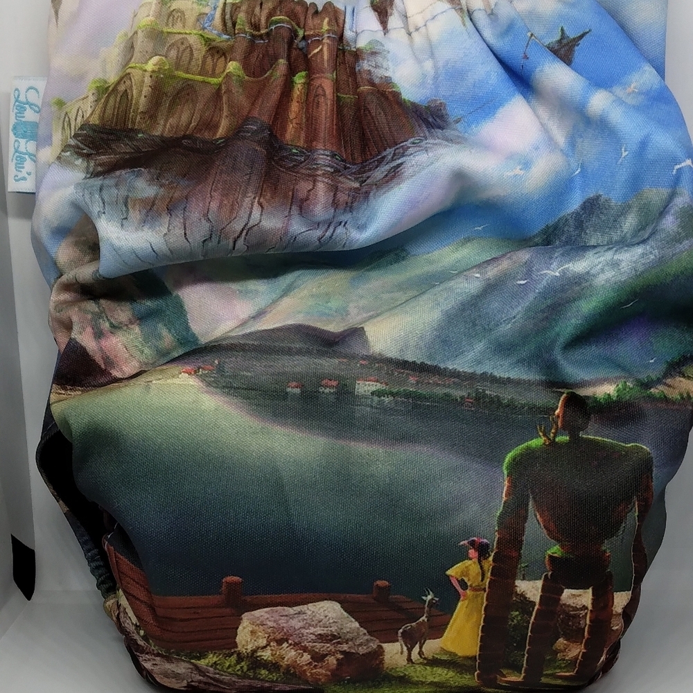 A castle in the sky cloth diaper